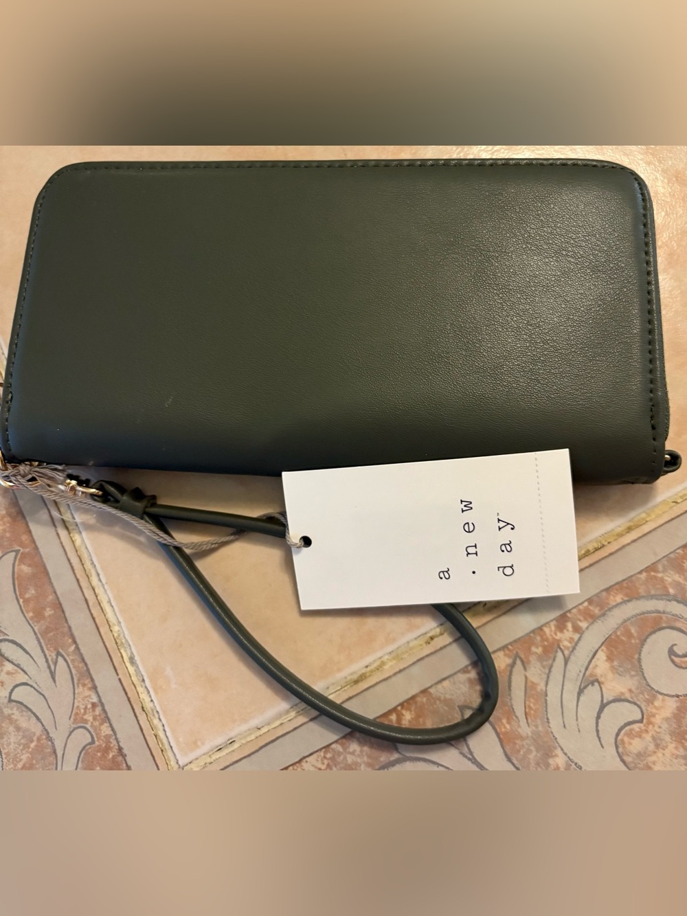 a new day Gray Wristlet Wallet New with Tags!!!